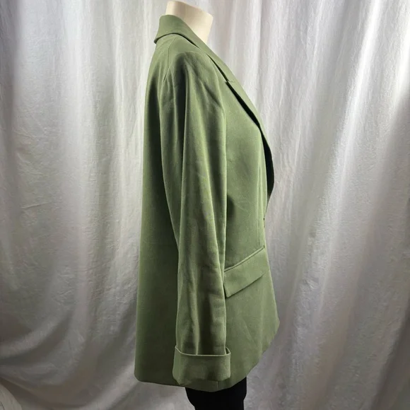 Veronica Beard Army Green "Sevi" single-breasted dickey jacket NWT 12 - Picture 7 of 14